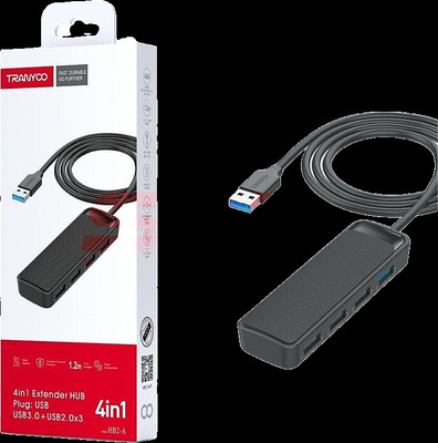 TRANYOO HUB EXTINDERE 4IN1 1XUSB-A - 1XUSB 3.0+ 3XUSB 2.0