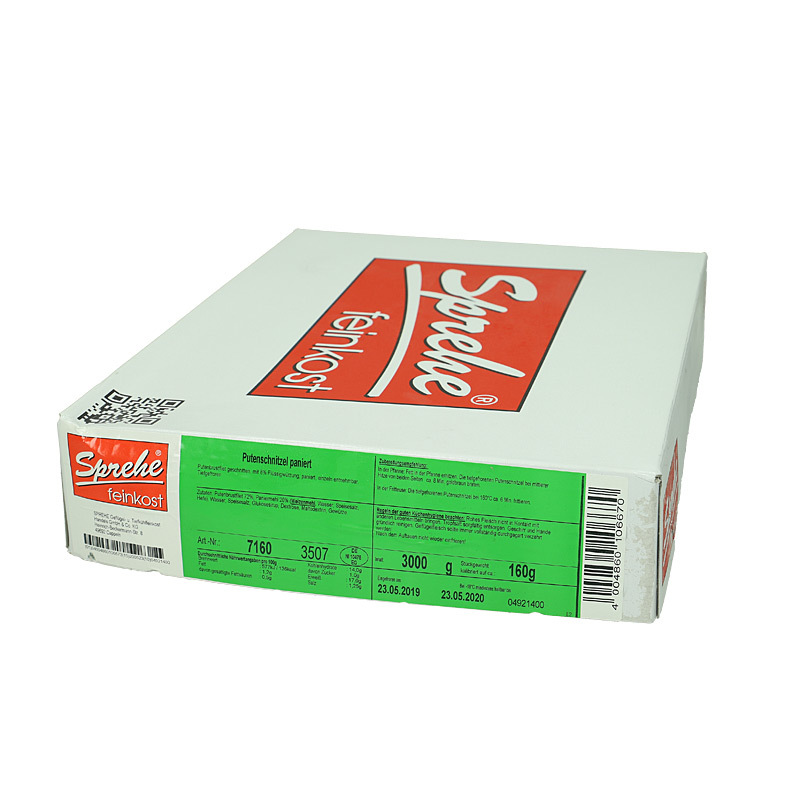 Putenschnitzel paniert TK ca.19xca.160g