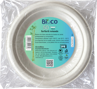 ENDLESS FARFURII 18 CM 50BUC BIODEGRADABILE