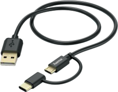 HAMA CABLU 2IN1 MICRO-USB AD.USBTC