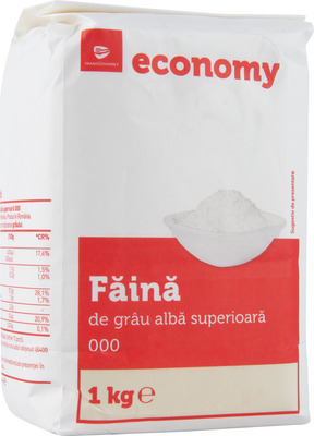TRANSGOURMET ECONOMY FAINA DE GRAU ALBA SUPERIOARA 000 1KG