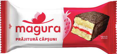 MAGURA PRAJITURA CU CREMA CAPSUNI 35G