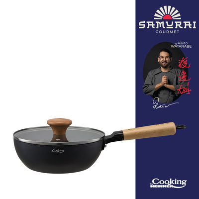 HEINNER WOK ALUMINIU CU CAPAC 26X7,5CM RIKITO WATANABE