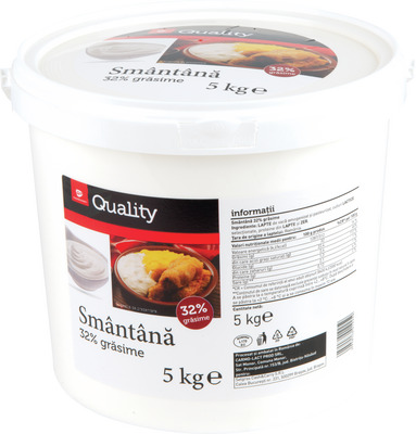 TRANSGOURMET QUALITY SMANTANA 32% GRASIME 5 KG