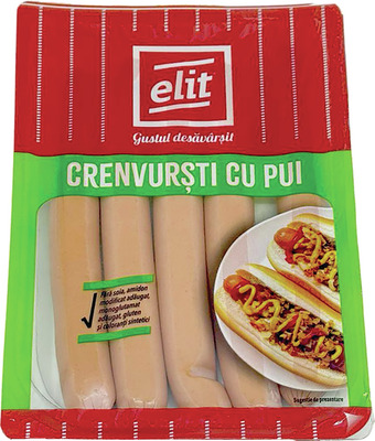 ELIT CRENVURSTI CU PUI 250 G