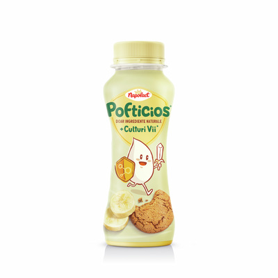 NAPOLACT POFTICIOS IAURT BAUT BANANE BISCUITI 1.8% 200G