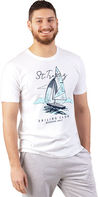 SKIPPER TRICOU BARBATI MANECA SCURTA DIVERSE CULORI IMPRIMAT M 2XL