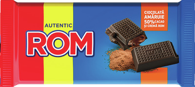 AUTENTIC ROM TABLETA CIOCOLATA 50% CACAO SI CREMA ROM 88G