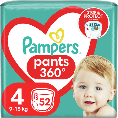 PAMPERS PANTS 4 MAXI JUMBO PACK 52BUC