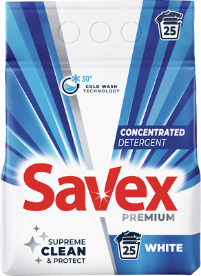 SAVEX PREMIUM WHITE DETERGENT CONCENTRAT 25 SPALARI 2KG
