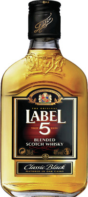 LABEL 5 BLACK SCOTCH WHISKY 40% 0,2 SGR
