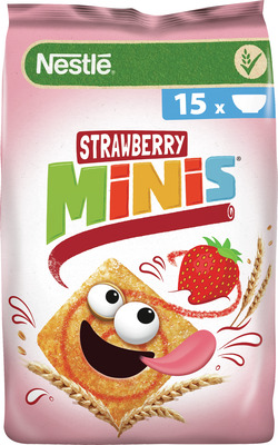 NESTLE STRAWBERRY MINIS CEREALE GUST DE CAPSUNI 450G